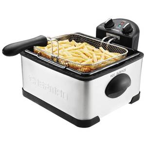 lot 12 image: Chefman 4.5-Liter Stainless Steel Deep Fryer