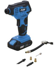 lot 31 image: Open Box  Pulsar 20V Lithium Ion Cordless Air Pump with Accessories