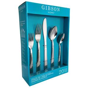 lot 41 image: Open BoxMissing a Knife - Gibson Home Creston 19-Piece Flatware Set with Tumble Finish