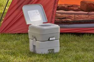 lot 124 image: New  Portable Flush Toilet