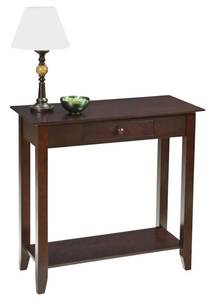 lot 140 image: New  Hall Table With Drawer & Shelf - Expresso