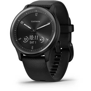 lot 191 image: Looks New  Garmin vivomove Sport Hybrid Health and Fitness Smartwatch  Black