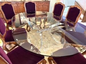 lot 1 image: Extremely Stunning Custom Made Dining Room Table
