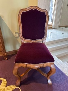 lot 1A image: Set of Ten Luxurious Mohair Upholstered Chairs