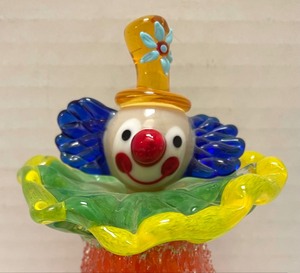 lot 60 image: Handmade Bohemia Art Glass Clown by Glass Star