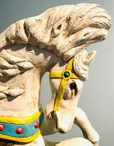 lot 10A image: Carousel Horse Full Size Decorative Figurine