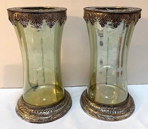 lot 89 image: Charming Vintage Candle Holders