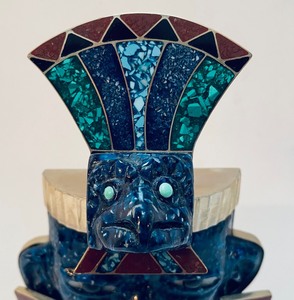 lot 92 image: Decorative Aztec Style Sculpture