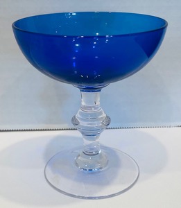 lot 99 image: Variety of Cobalt Blue Stemware