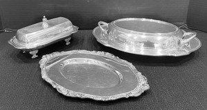 lot 199 image: Variety of Vintage Silver Plated Sensations