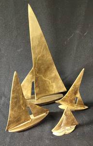 lot 124 image: Brass Sailboat Collection Including ENESCO