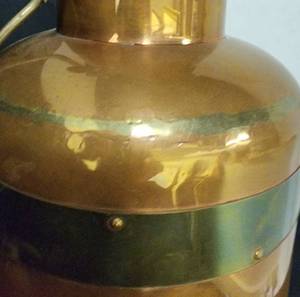 lot 133 image: Vintage Brass Dairy Bucket from Holland