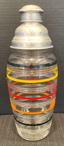 lot 261 image: Mid Century Modern Striped Cocktail Shaker