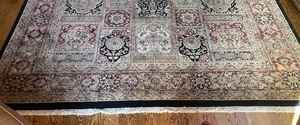 lot 47A image: Gorgeous Hand Knotted Indian Rug in Qum Design