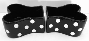 lot 329 image: Black and White Polka Dot Grouping
