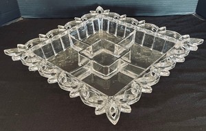 lot 342 image: Shannon Crystal Divided Serving Tray
