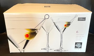 lot 353 image: Wine and Martini Glasses by Libby