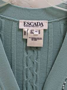 lot 228 image: Escada Faux Pearl Embellished Wool Cardigan