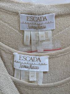 lot 230 image: New Escada Wool Blend CamiCardigan Set