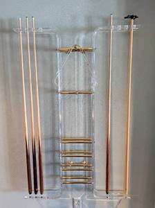 lot 14A image: Vintage Lucite Pool Cue Holder