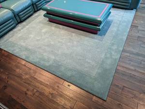 lot 28A image: Decorative Light Teal Blue Area Rug