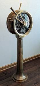 lot 2 image: Vintage Brass Ship Telegraph by Chadburns Liverpool and London