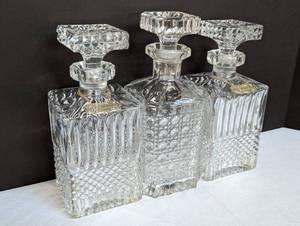 lot 248 image: Three Crystal Liquor Decanters