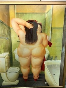 lot 408 image: Botero Print The Bath