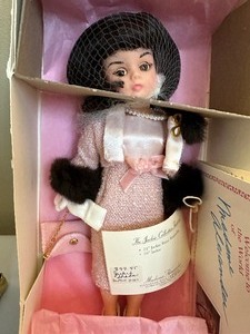 lot 436 image: Madame Alexander Jackie Shadow Doll, Doll Trunk and Two Trinket Boxes
