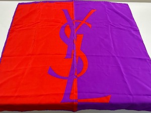 lot 442 image: YSL Silk Scarf - Yves Saint Laurent Silk Scarf