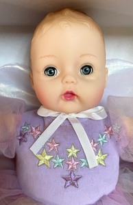 lot 383 image: Madame Alexander Blue Striped Huggums and Activity Baby