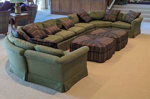 lot 6 image: Gorgeous Custom Made Large Sectional