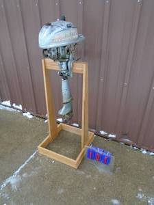 Johnson 3 hp motor. Turns over. For parts or repair. As shown.