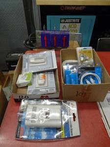 Box of misc electronics. As shown.