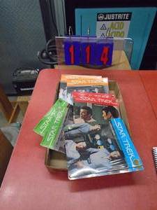 Flat of NOS Star Trek audio records. As shown.