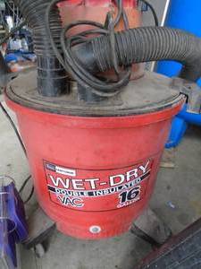 Craftsman shop vac. 16 gal with accessories. As shown.
