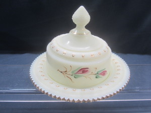 Antique Custard Butter Dish