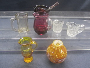 Amberina Vase & Pitcher, and More