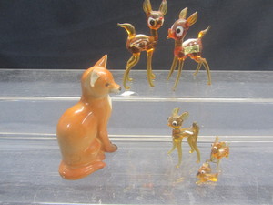 Russian Fox, Glass Deer
