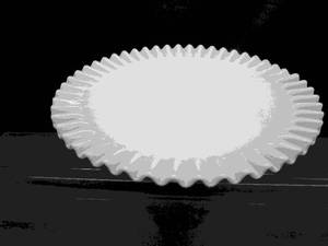 Milk Glass Cake Stand