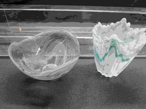 Blue Molded Glass