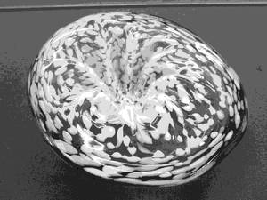 Tipsy Dish, Hand Blown