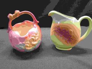 Ceramic Basket & Pitcher