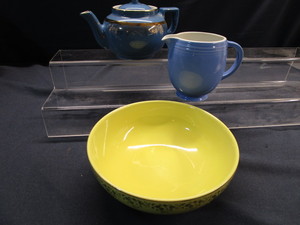 Hall Teapot, Pitcher & Bowl