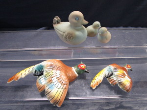 Pheasant Wall Pockets, Blue Ducks