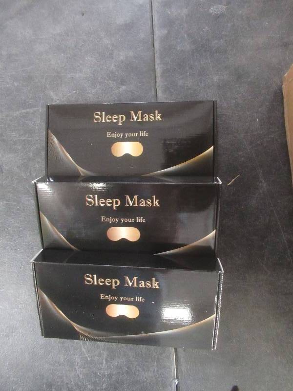 lot 83 image: 3 PACK Zumusen Sleep Mask with Built In Bluetooth Headphones
