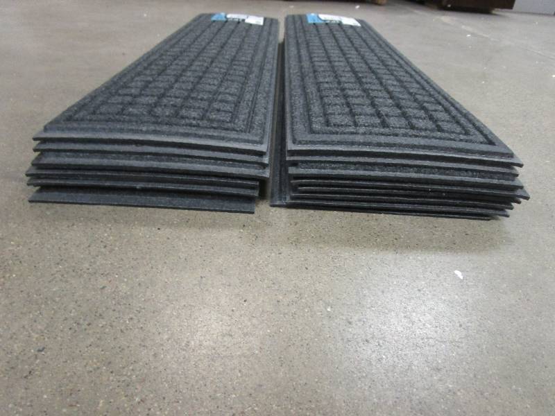 lot 136 image: LOT OF 12 - TrafficMaster 9 in x 35 in Stair Tread in Charcoal