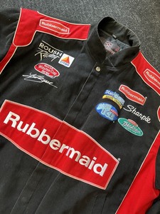 lot 4 image: Nascar Vintage JH Design Roush Racing Rubbermaid #97 Black Coat Jacket Size 2XL