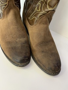 lot 65 image: Laredo Womens Kadi Western Boots 5742 Distressed Brown Leather Pull On Size 6.5M
