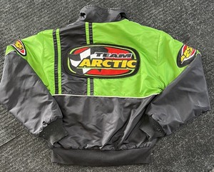 lot 11 image: TEAM ARTIC CAT Snowmobile Mens Race Jacket Thinsulate Neon Green Size S